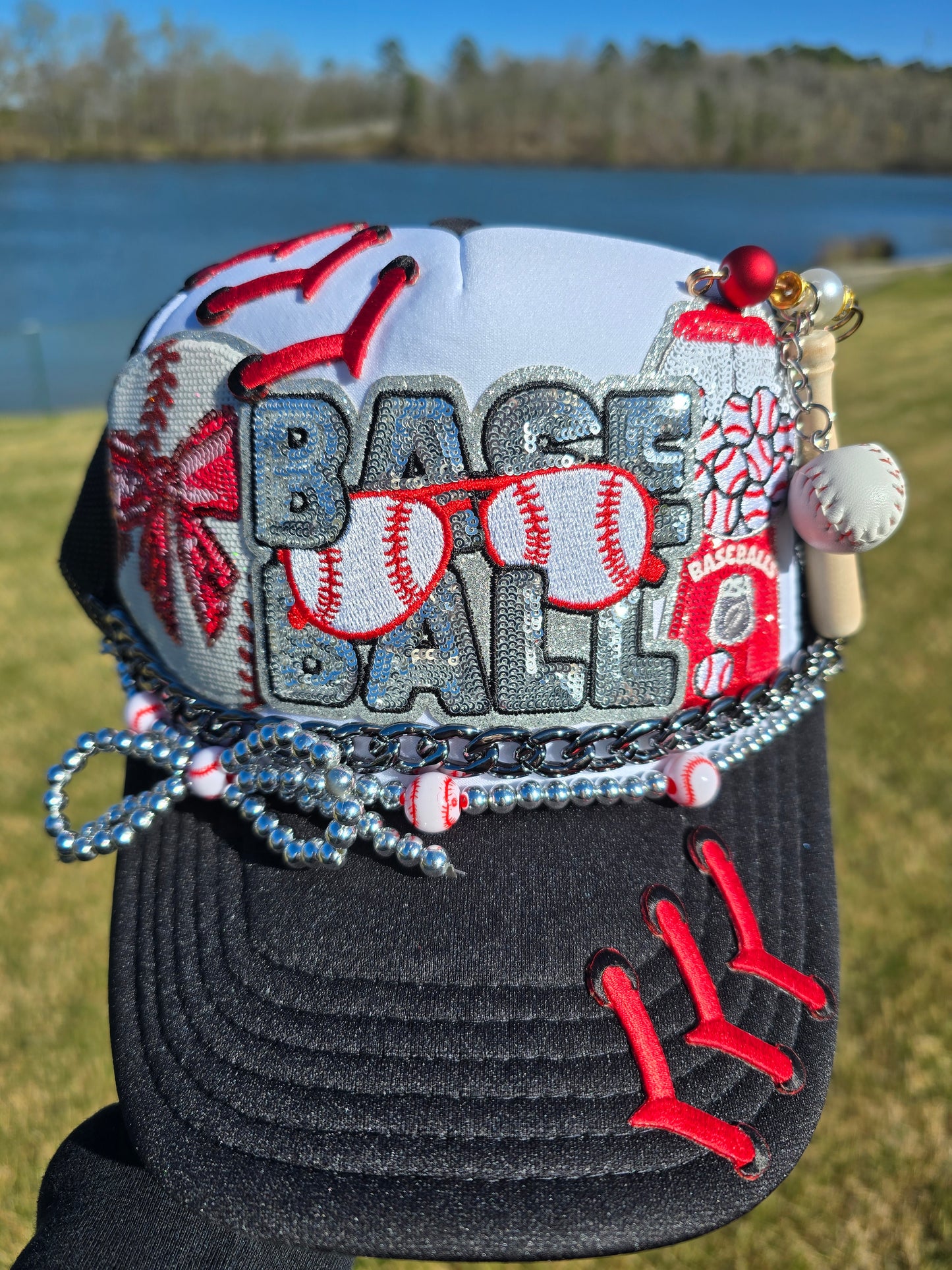 Custom Sequin Baseball Trucker Hat