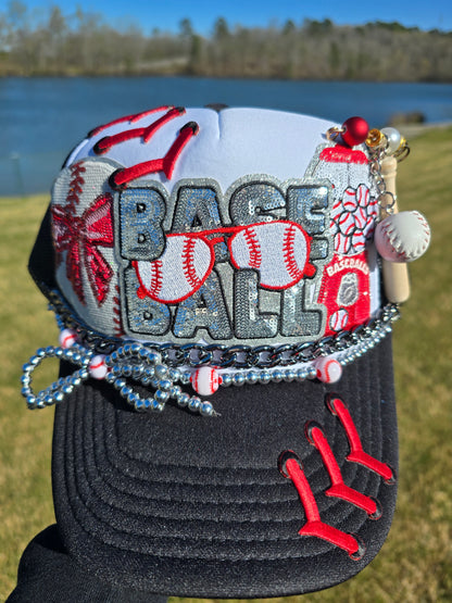 Custom Sequin Baseball Trucker Hat